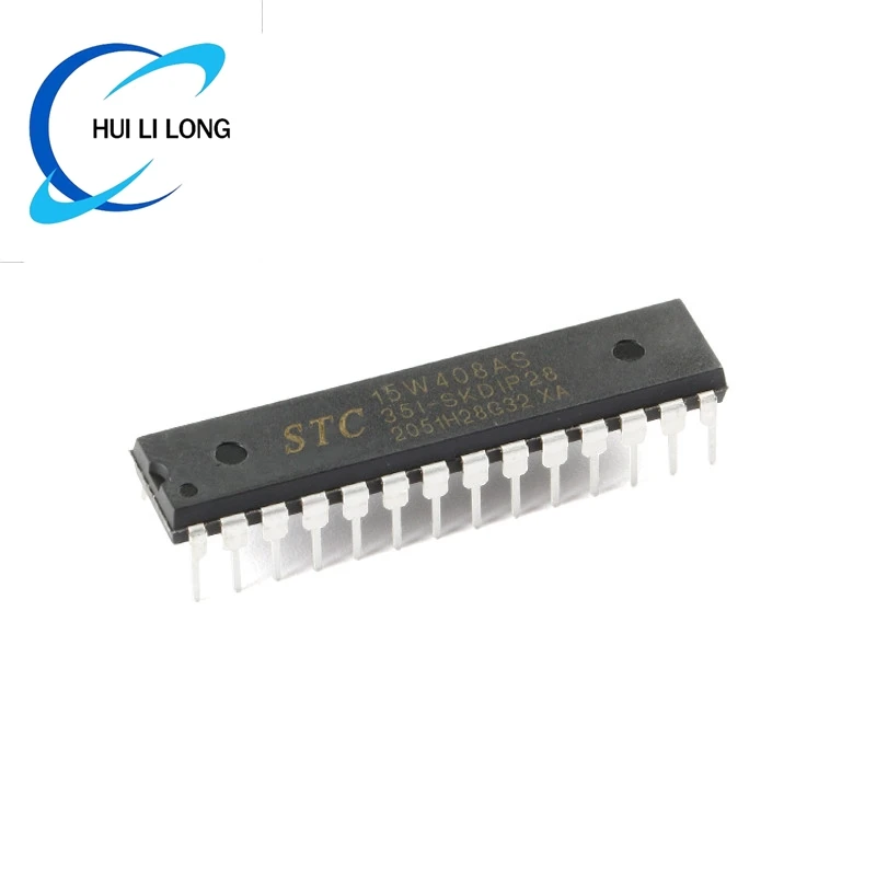 5pcs/1pc STC15W408AS STC15W408 Microcomputer Microcontroller MCU SMD STC15W408AS-35I-SKDIP28 1T 8051 Single Chip IC