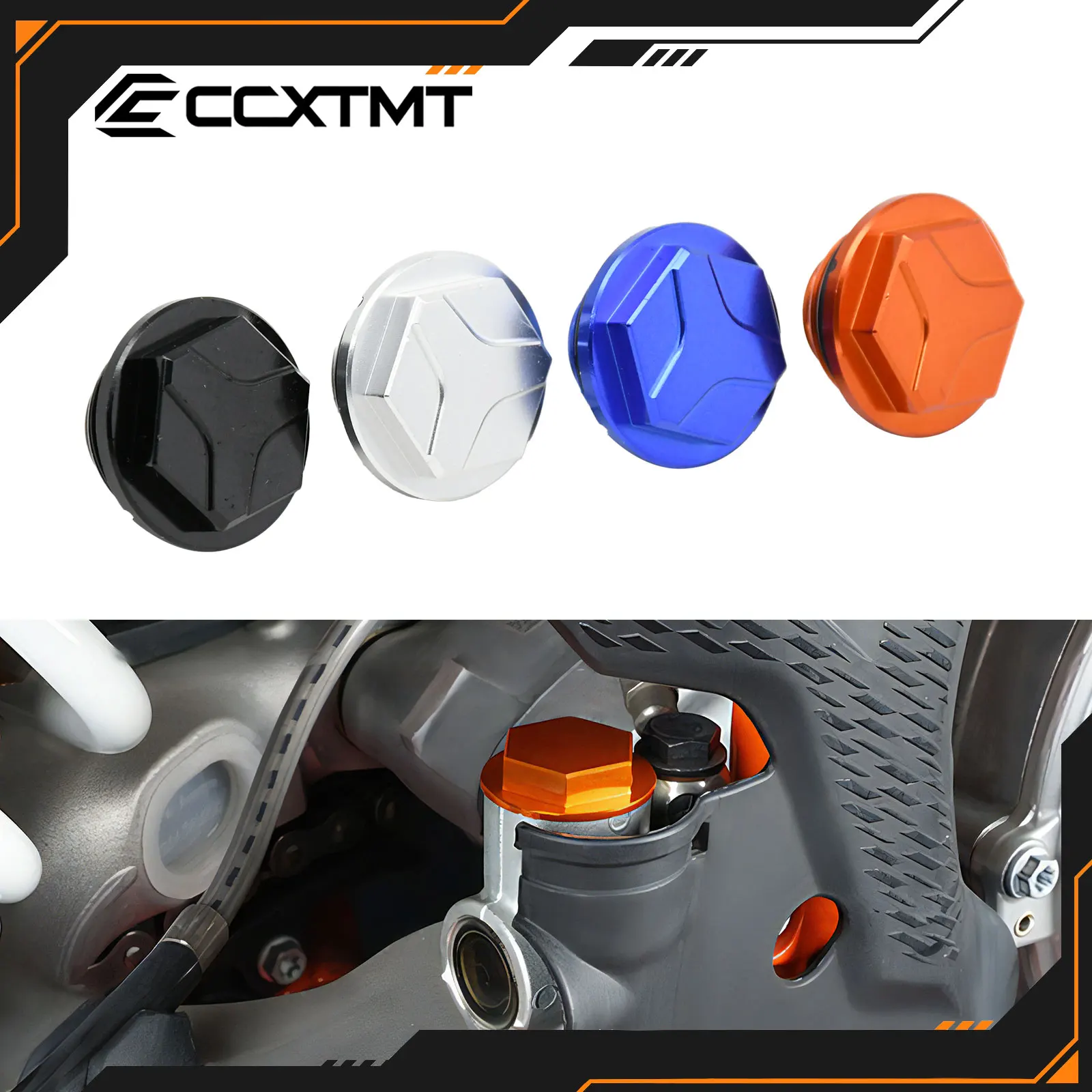 Motorrad CNC Hinterradbremsflüssigkeitsbehälter-Abdeckkappe für KTM EXC EXCF SX SXF XC XCW XCF XCFW Six Days TPI 125-530 2004-2024 Universal