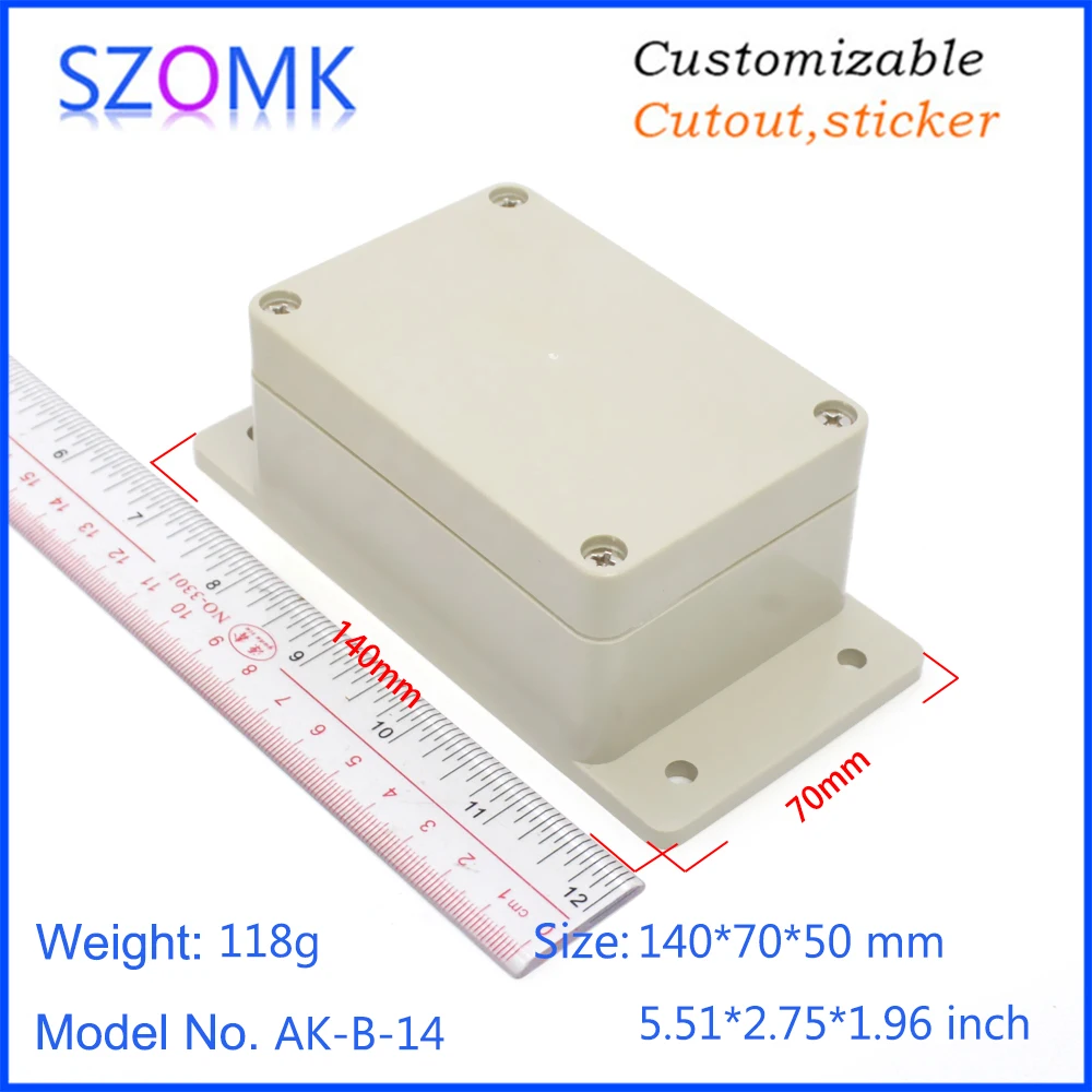 1Piece szomk outdoor plastic waterproof electrical box wall mount plastic control enclosure instrument casing