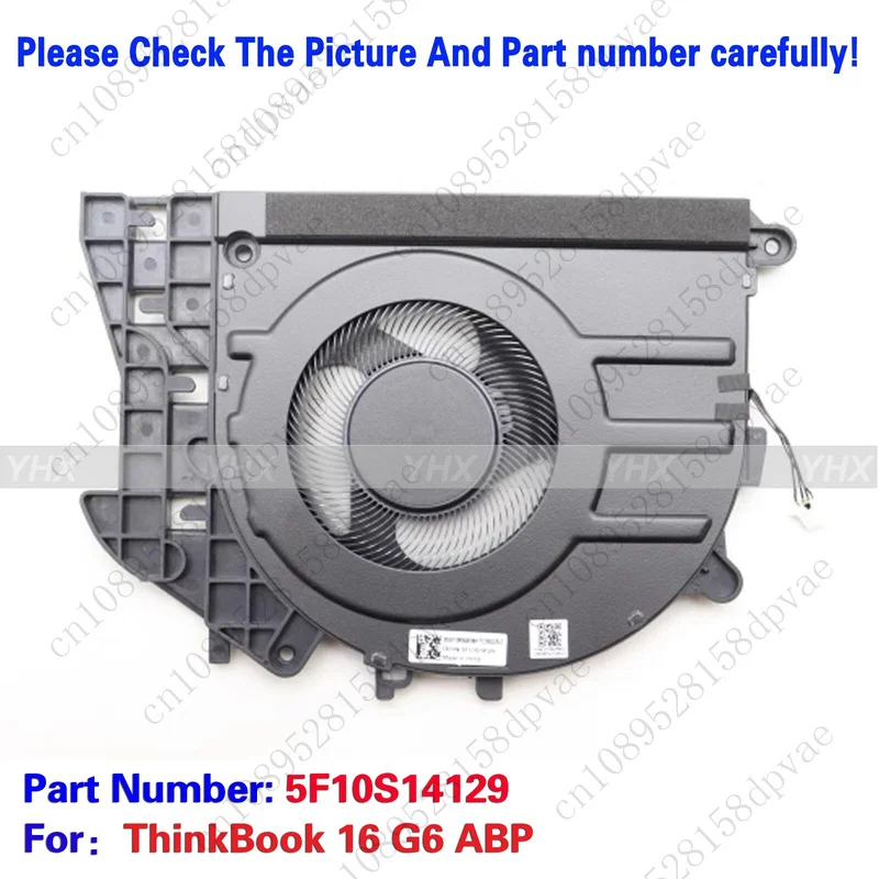 

GYX новый охлаждающий вентилятор для ThinkBook 16 G6 ABP 5F10S14129 21ККК.