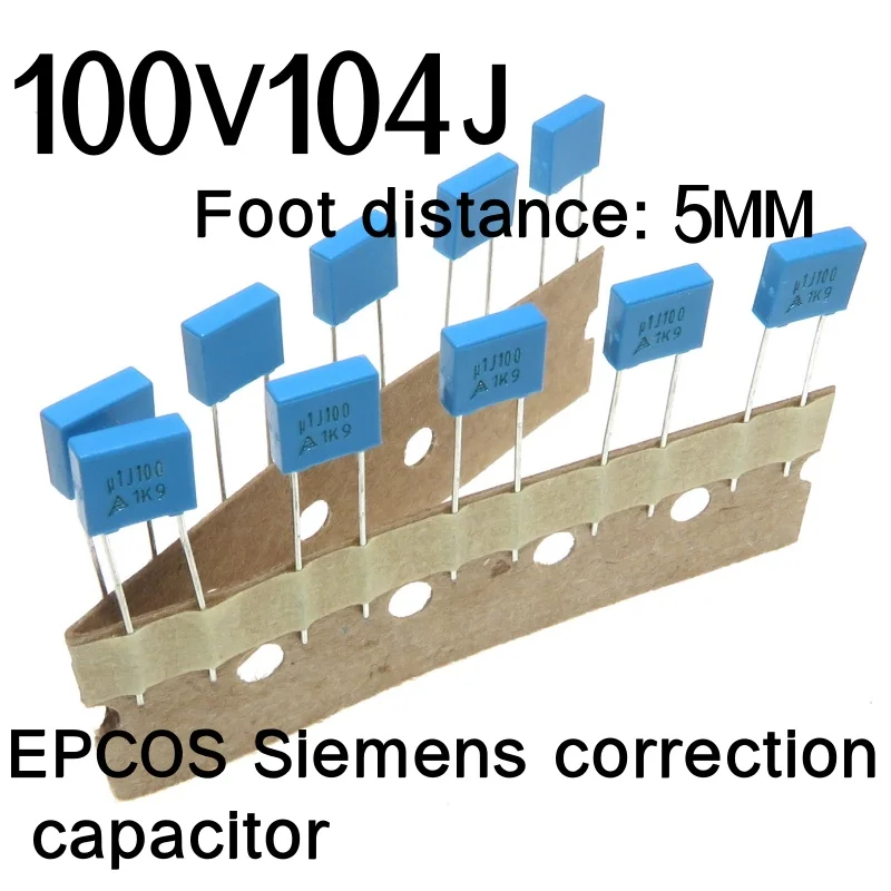 10pcs 0.1UF 100V 104J brand new original EPCOS non-polar film capacitor