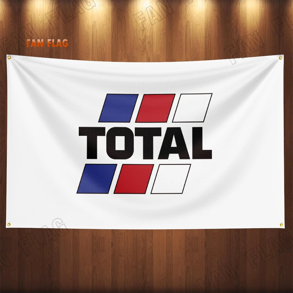 

90x150CM TOTALs Oil Gasoline Flag Banners Diesel Fuel Petrol Flag Banners Garage Car Tapestry Flag Garage Outdoor Decor