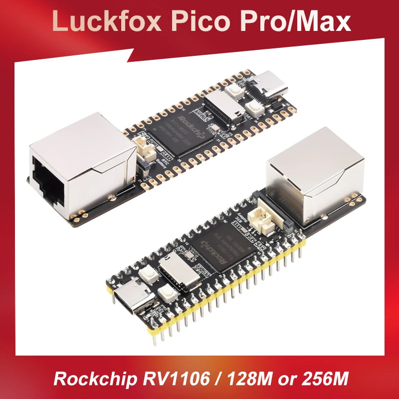 Luckfox Pico Pro / Max RV1106 Rockchip AI Board ARM Cortex-A7 RISC-V 128/256 RAM NPU ISP Camera Better Than Raspberry Pi Pico