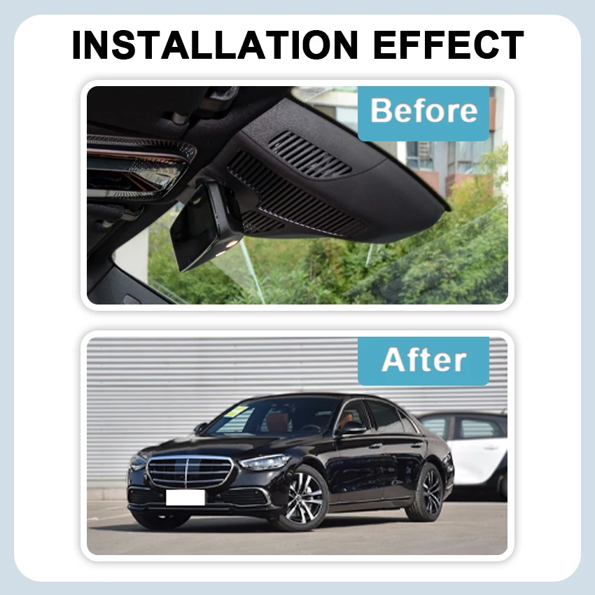 For Mercedes-Benz Maybach S Class S480 S680 S580 2021-2023 UHD 4K 2160P WIFI Camera Night Vision DashCam Car Dvr Video Recorder