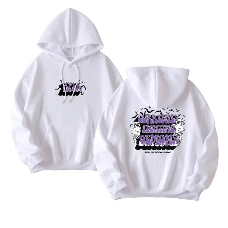 XPLR Sam and Colby Punk-Abzeichen Hoodie Unisex Freizeit-Sweatshirt – Detail 6