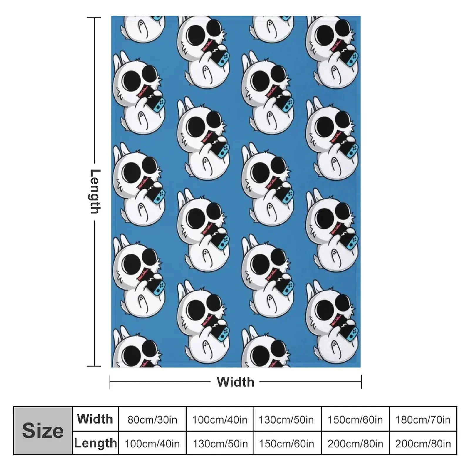 Bip Eating Switch Throw Blanket couch cozy soft plush fuzzy picnic outdoor blanket