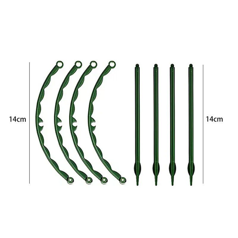 Garden Plant Support Cage Plie Flower Stand Holder Plastic Semicircle Green House Orchard Fixing Rod Gardening Bonsai Tool