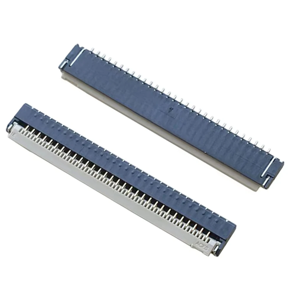 5-50PCS 30Pin Clamshell Socket FPC FFC Flat Cable Connector 0.8mm Pitch 30p Flip Type Gold Pin FPC Socket Connector