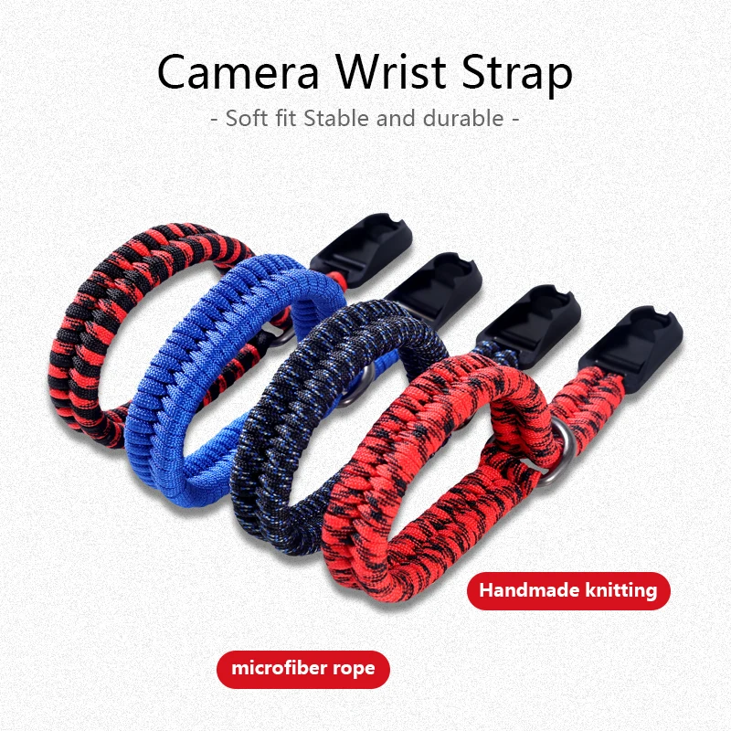 Hand-Woven Camera Wrist Strap Adjustable Quick Release Shoulder Neck Rope Belt For Sony Nikon Fuji Canon Olympus Panasonic DSLR