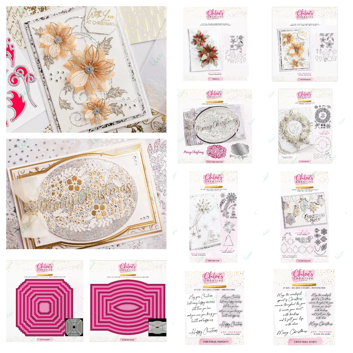 

2025 July New Floral Merry Christmas Gilded Wreath Metal Cutting Dies and Stamps for DIY Photo Album Scrapbooking Greeting Diary