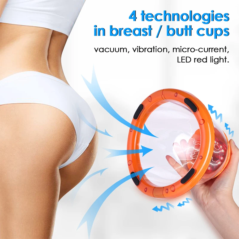 Buttocks Vacuum Treatment Machine For Slimming Lymphatic Drainage Breast Chest Massager Enlargement Enhancement & Butt Lifting