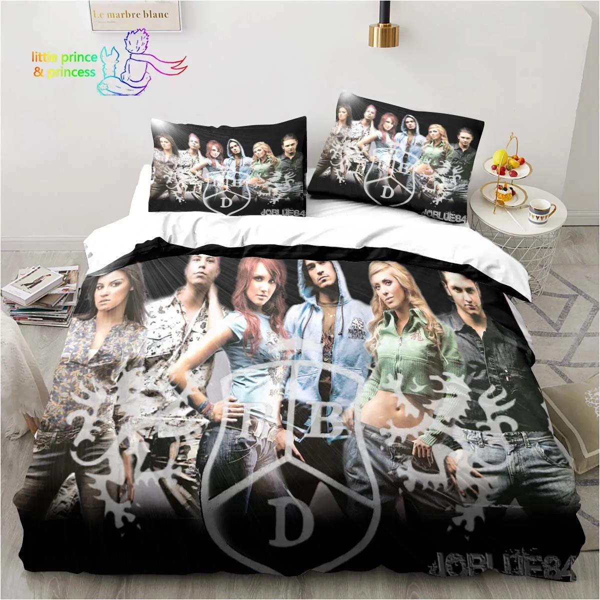 Imagem -02 - Conjunto de Cama para Adultos e Crianças Impressão 3d Solteiro Gêmeo Completo Rainha Cama King Size Quarto Música Lover Gift