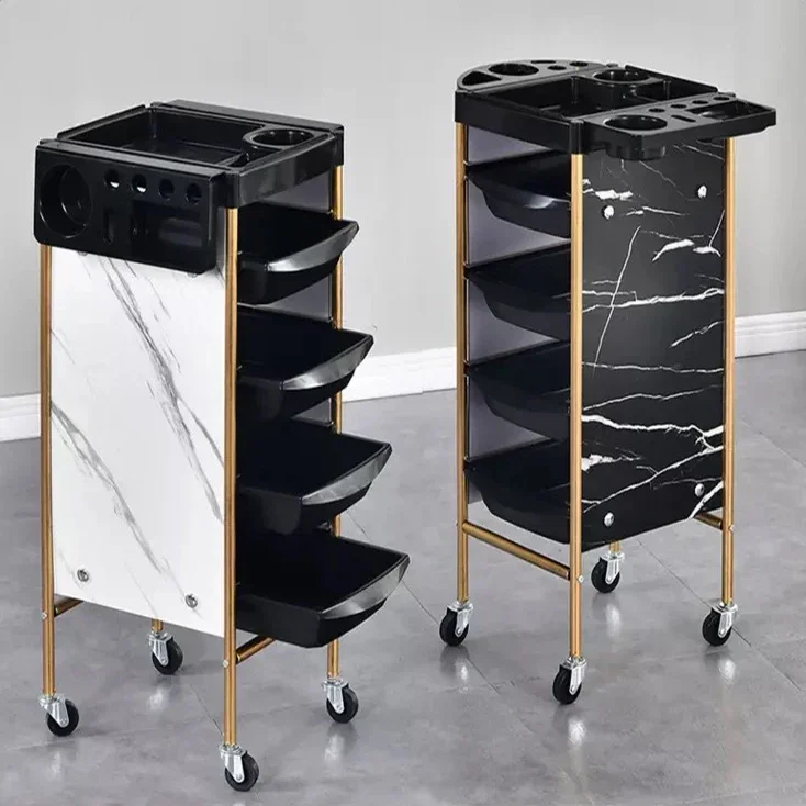 Modern Barber Salon  Facial Manicure Hairdressing Beauty Salon Trolley tool Storage Hair Salon Trolley