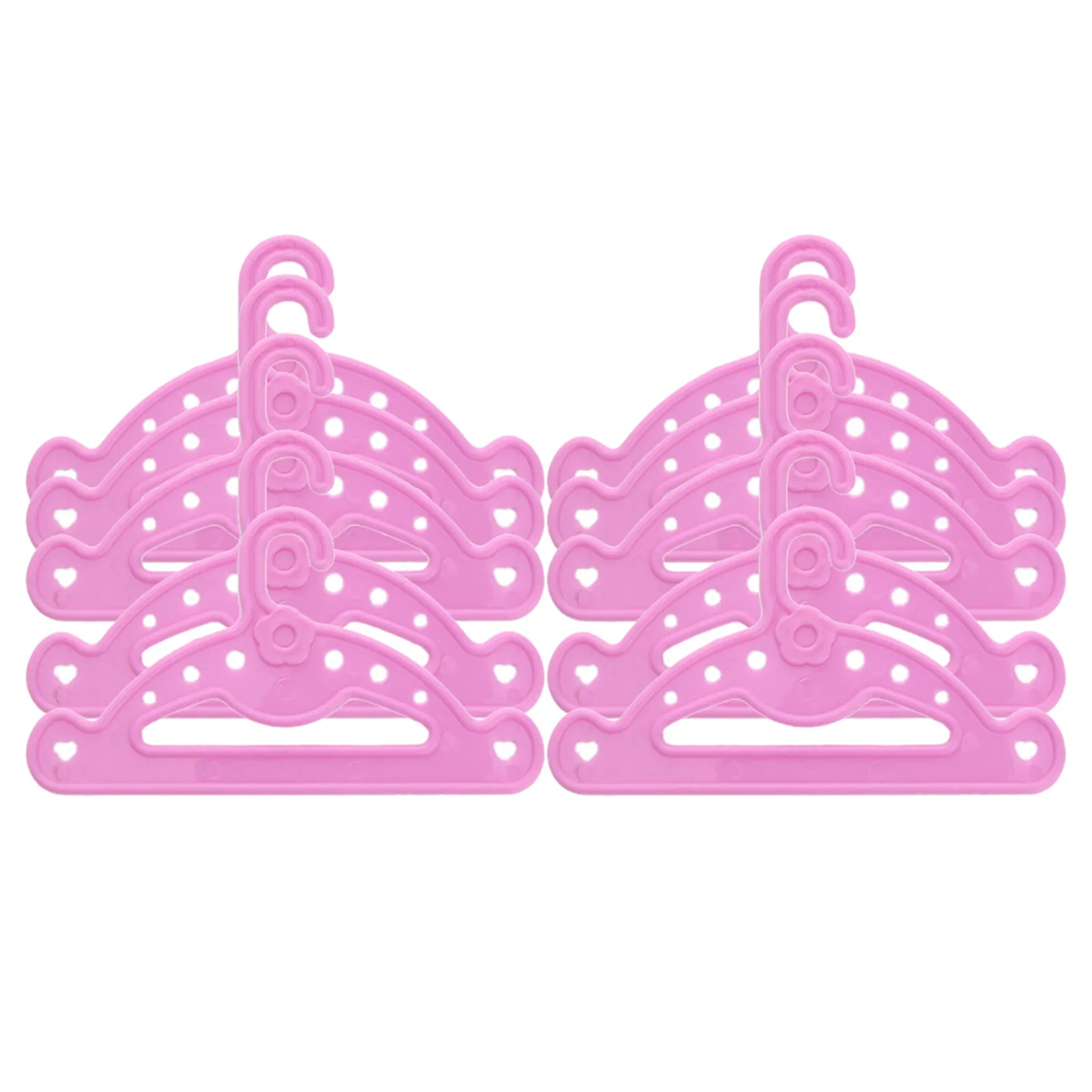 

10 шт. компактных вешалок длиной 18 дюймов, высококачественные, простой дизайн для эффективной организации гардероба, отлично подходят для миниатюрных витрин и демонстраций.