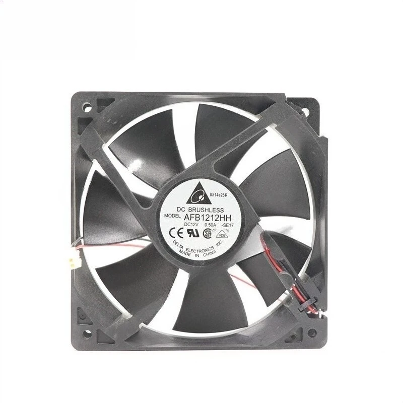 

Вентилятор осевой HTS Delta AFB1212HH, 12В 0.50А, 120*120*25мм, 2-контактный, для охлаждения серверов, 1 шт.