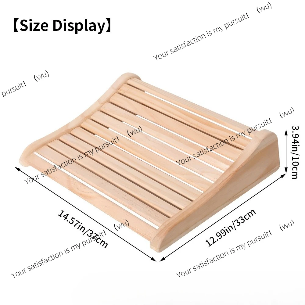 ZOCI-Solid wood hyperboloid sauna headrest, head and neck support comfort pillow