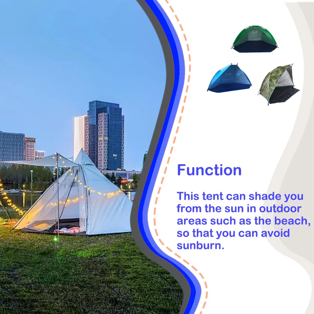 Tent Portable Sunshine Shelter Folding Sunshade Household Fishing Beach