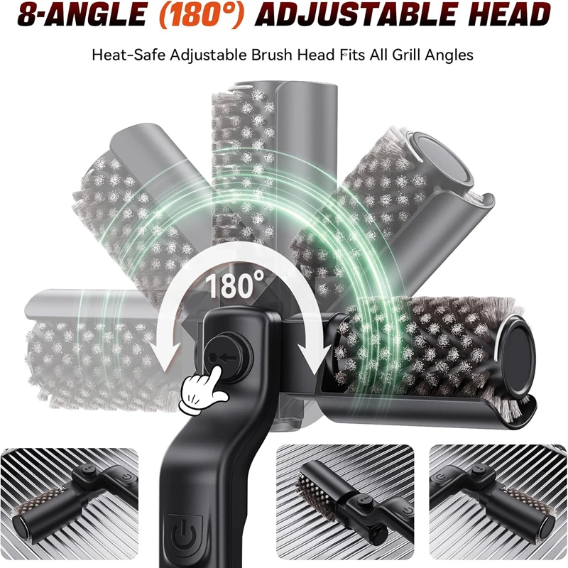 Electric Brush For Cleaning Grill Utensils For Kitchen BBQ Accessories Electric Brush For Barbecue Grill Brush Grill Accessories - Image 2