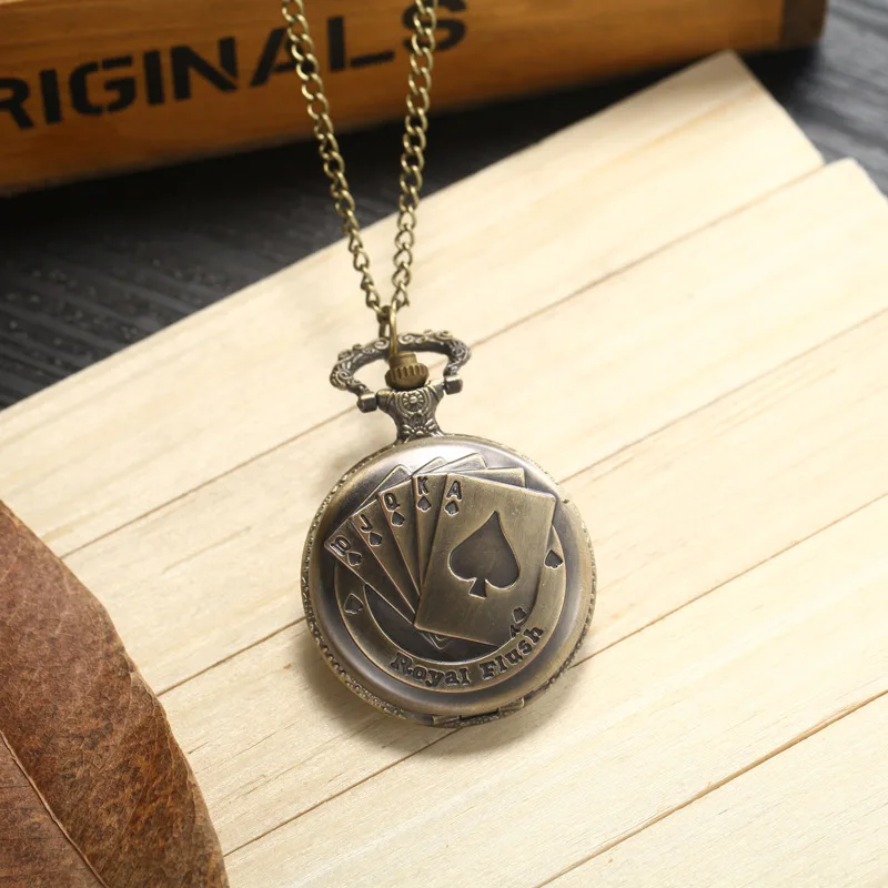 Внешняя торговля популярный стиль винтажные карманные часы с черепом в форме сердца для отдыха памятные украшения часы с цепочкой чайки Elect