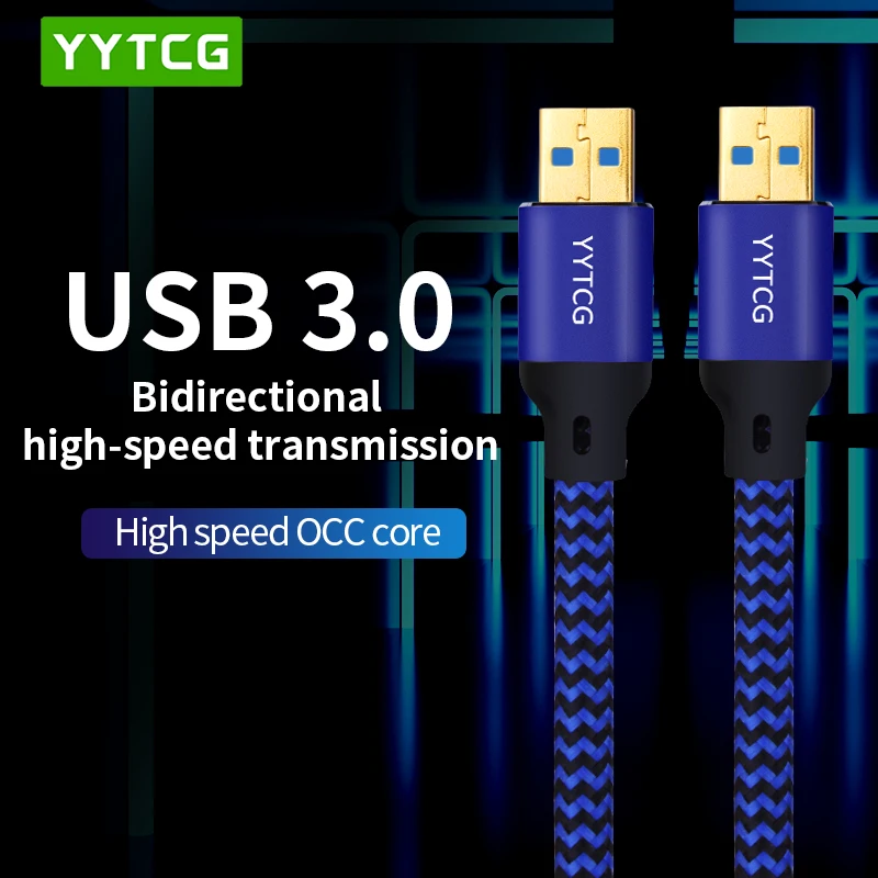 High Quality USB to USB Extension Cable USB A Male to Male 3.0 Extender For Radiator Hard Disk Camera USB Cable Extens Cable