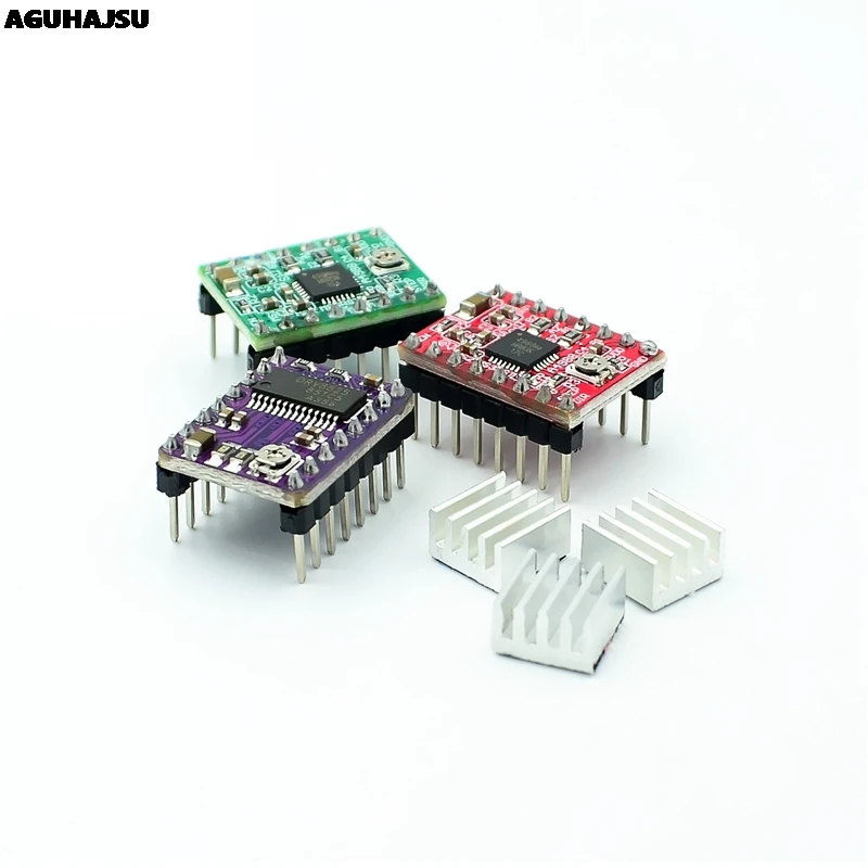 3D Printer Parts Stepstick A4988 DRV8825 Stepper Motor Driver Module With Heatsink Reprap Ramps 1.4/1.5/1.6 Control Board MKS