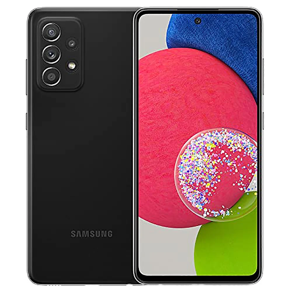 Teléfono Inteligente Samsung Galaxy A52S 5G Android, Versión Estadounidense, Pantalla de 6.5 Pulgadas, 6 GB de RAM, 128 GB, Teléfono Inteligente Samsung, 64 MP, 4500 mAh, 25 W, NFC, Desbloqueo