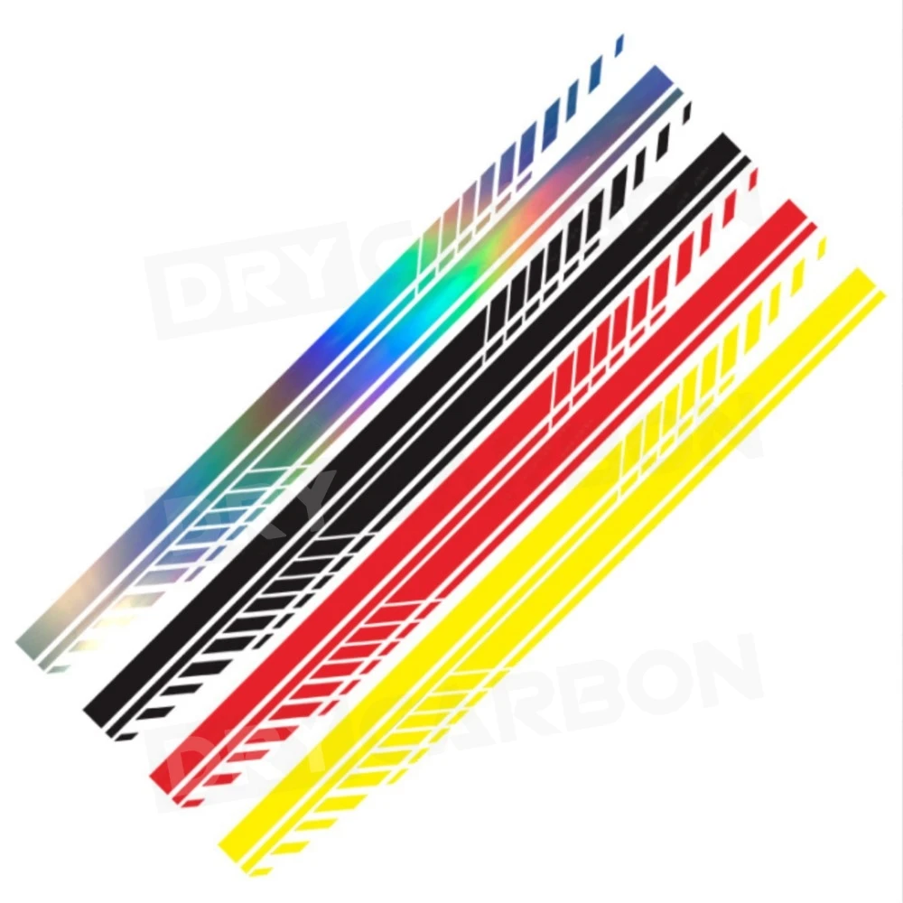 Car Door Stickers Sport Strips Styling Vinyl Film Side Skirt Decals Decoration Car Decoration Accessories Car Sticker Decal