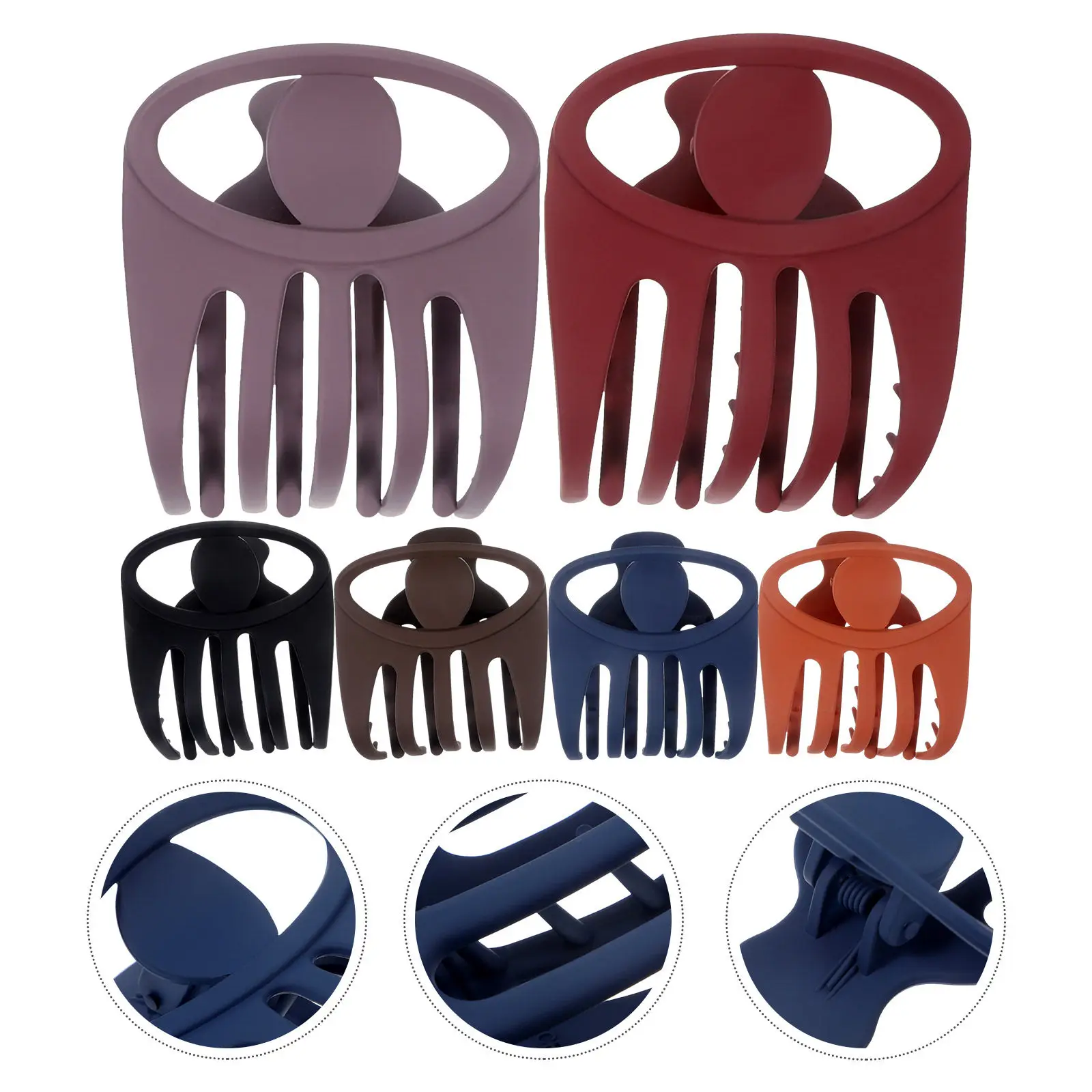 

6Pcs French Hair Clips for Women Premium Pc Claw Clips Nonslip Design for Thick Hair Daily Use Styling Sectioning Decorative