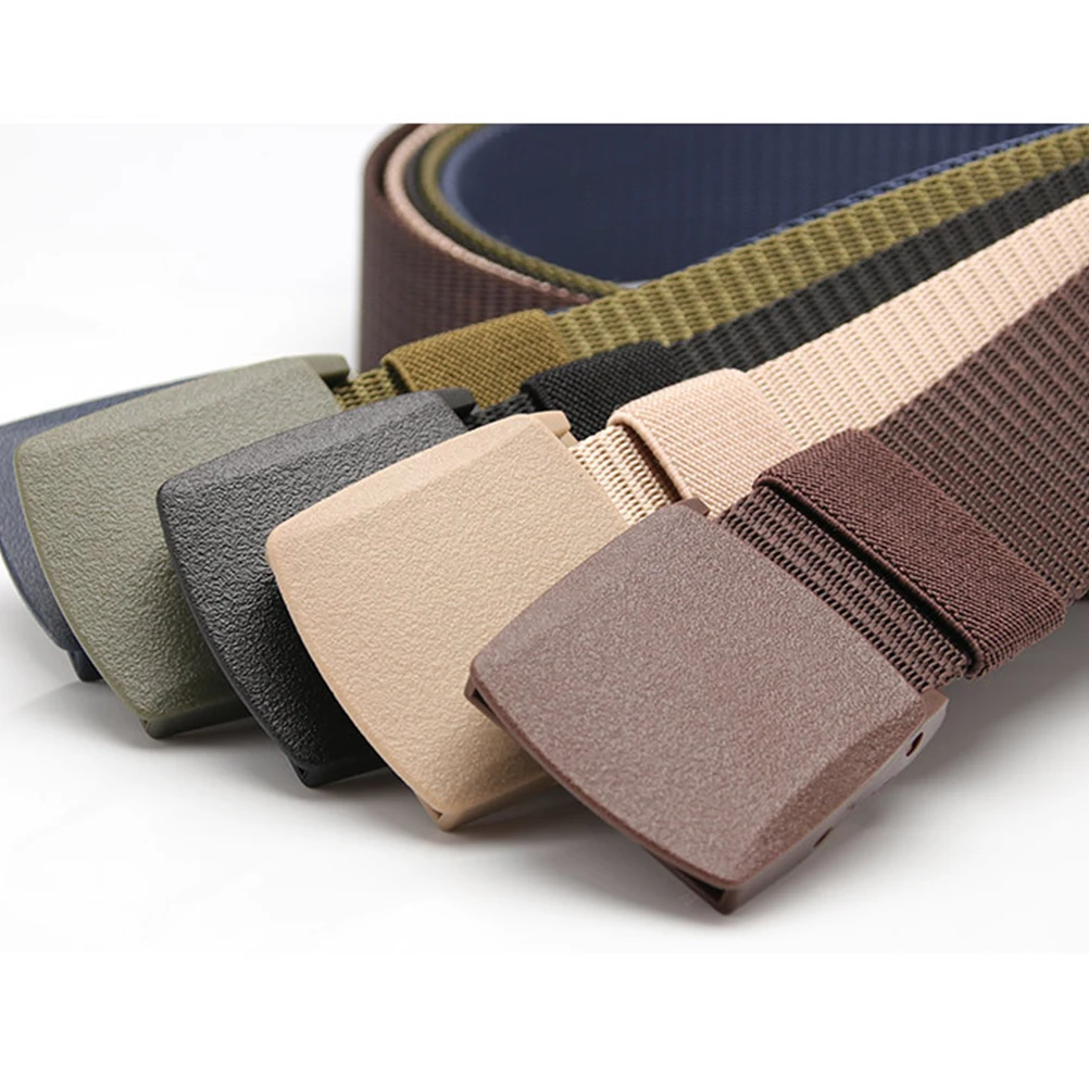 

2 Pcs Canvas Belt Men's Field for Exploration Automatic Buckle Outdoor Training Miss Waist