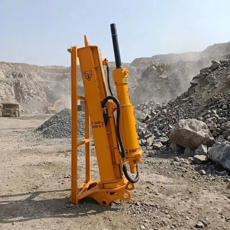 Hydraulic Drilling And Splitting Machine For Non Blasting Trenching Construction Vibration Free Excavator Attachment 20-50T