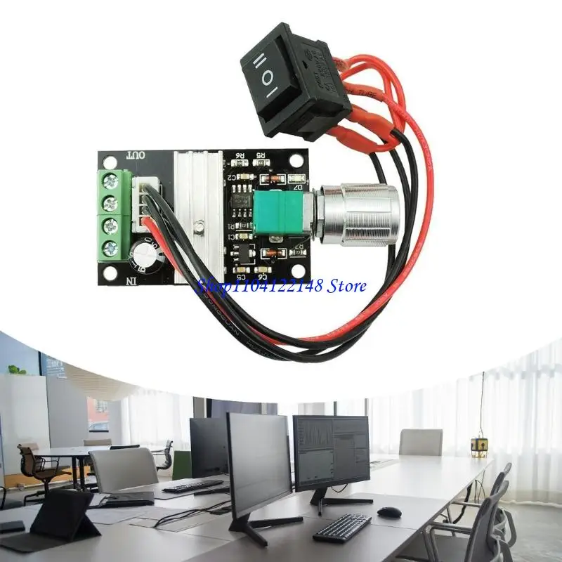 

P9FA PWM Motor Speed Controller for 6V 12V 24V 3A with Knob Switches Forward Reverse and Stop Control