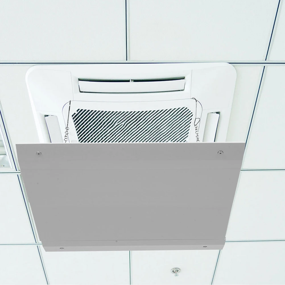 Square Air Vent Deflector Adjustable Airflow Guide For Ceiling Central Ac Outlet Durable Abs Windshield Anti Direct