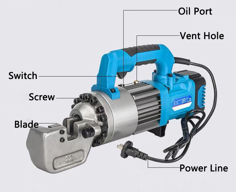 Handheld Steel bar Cutting Machine QD-22 Electric Hydraulic Steel bar Shearing Machine Portable Steel bar Cutting Pliers