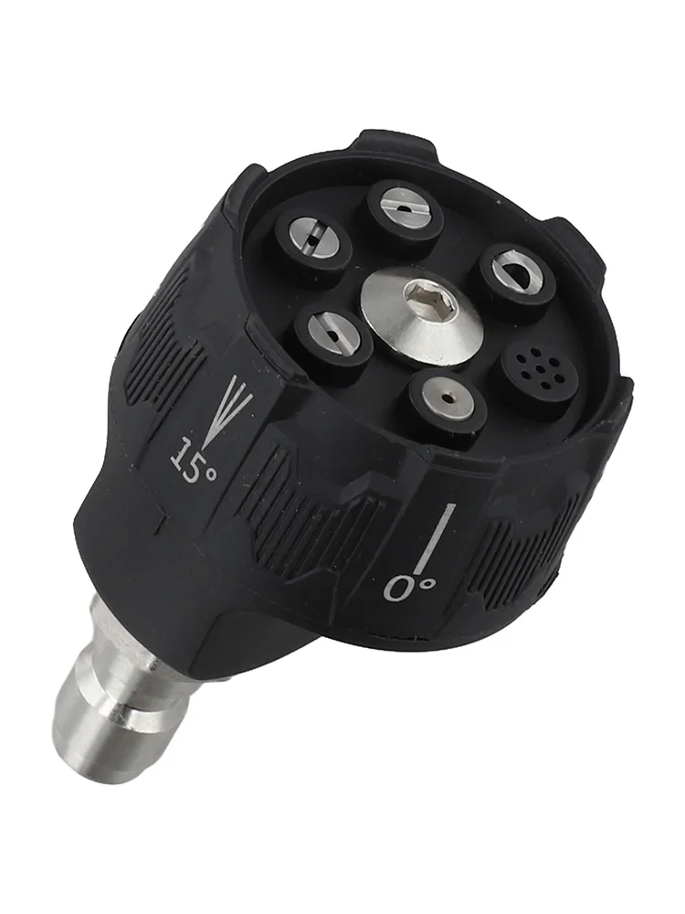 

6 в 1, 14-дюймовая насадка для мойки автомобиля, разъем для мойки высокого давления для интерфейсов 1/4 дюйма, надежная конструкция из АБС-пластика и нержавеющей стали