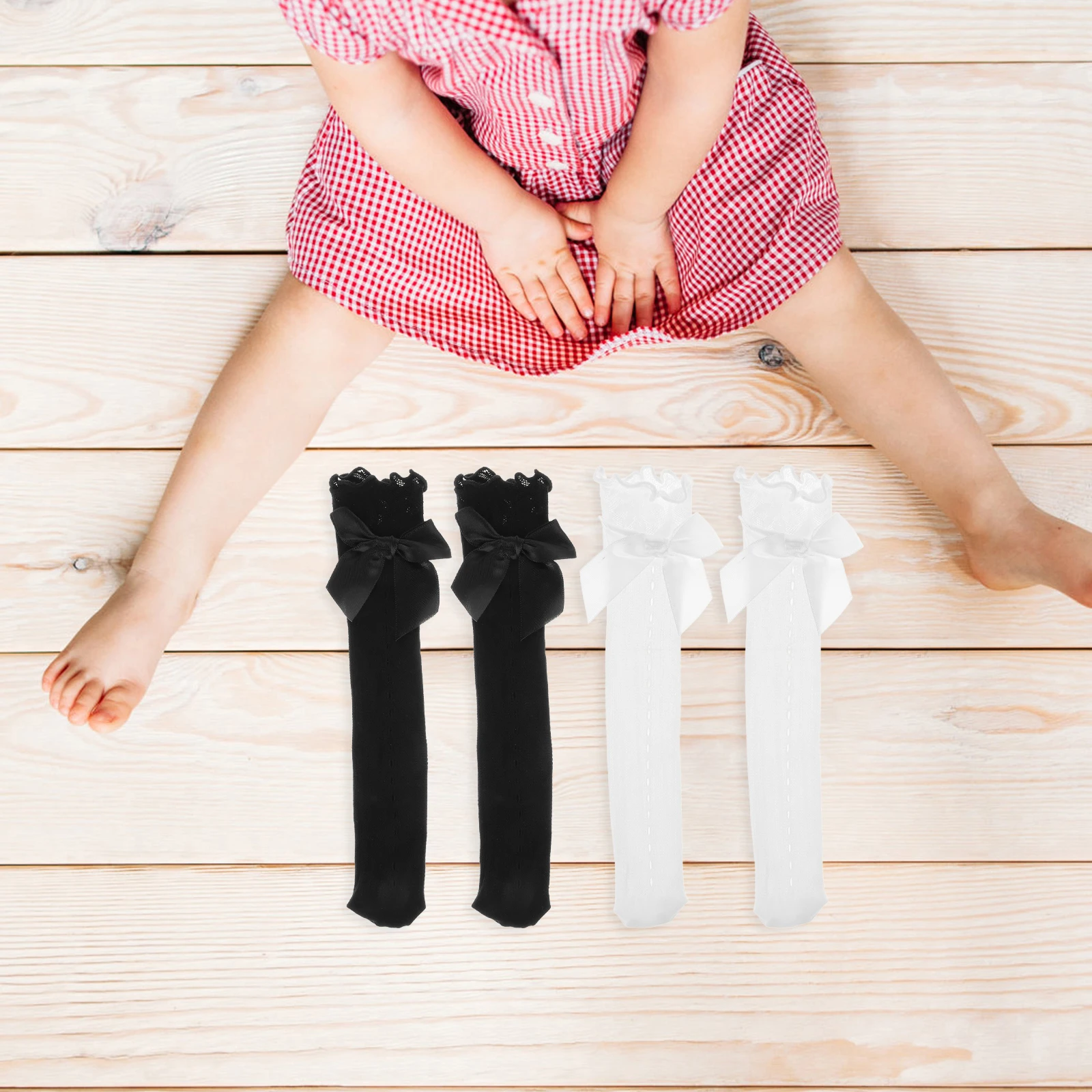 

4 Pairs Girl Stockings Girls Socks Little Ordinary Knee for Kids Nylon Girls' Knee-high Toddler Child Ballet