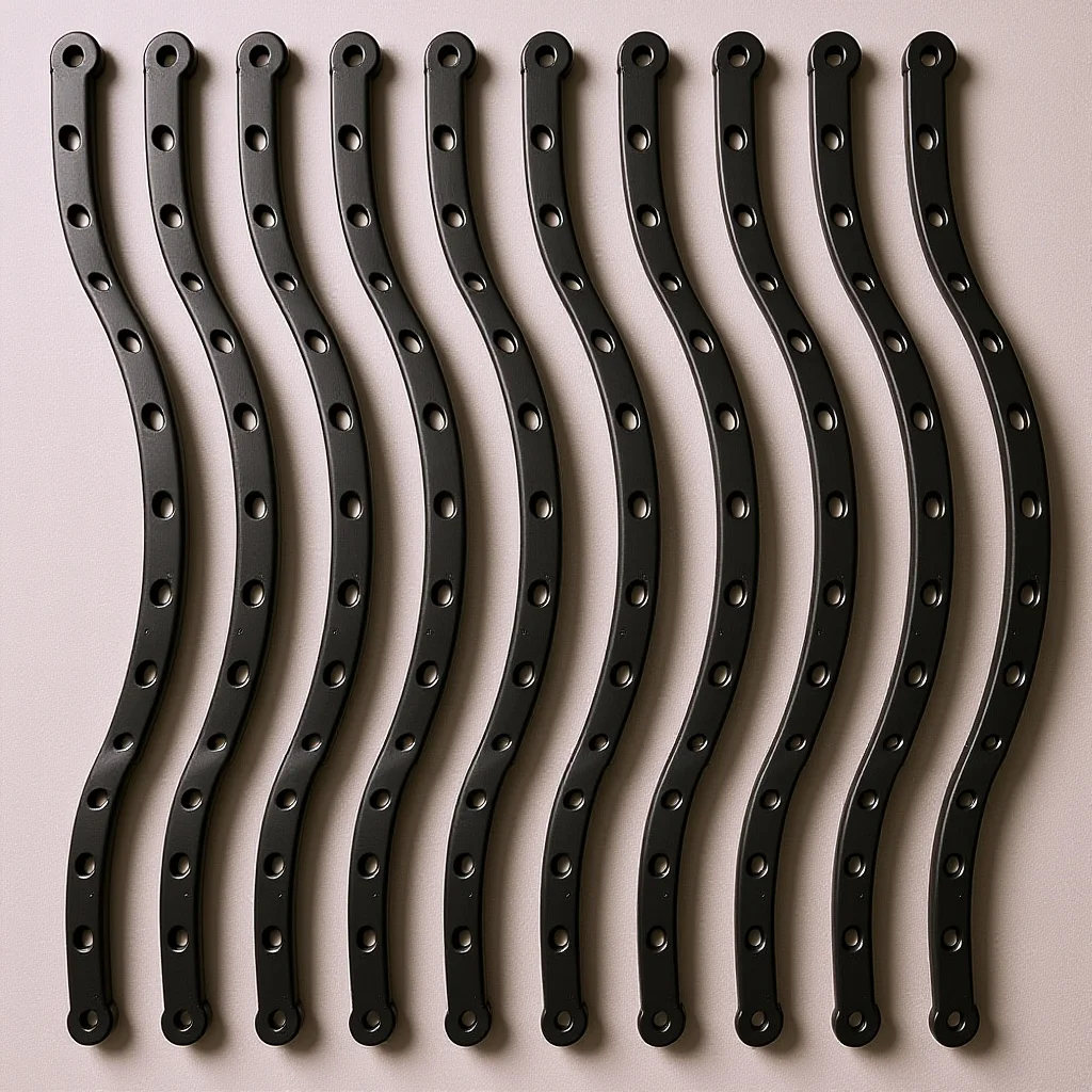 

10Pcs Hanger Display Strips Plastic Connector Kit Classic Color Simple Delicate Workmanship Hanger Strips Long Strip Display