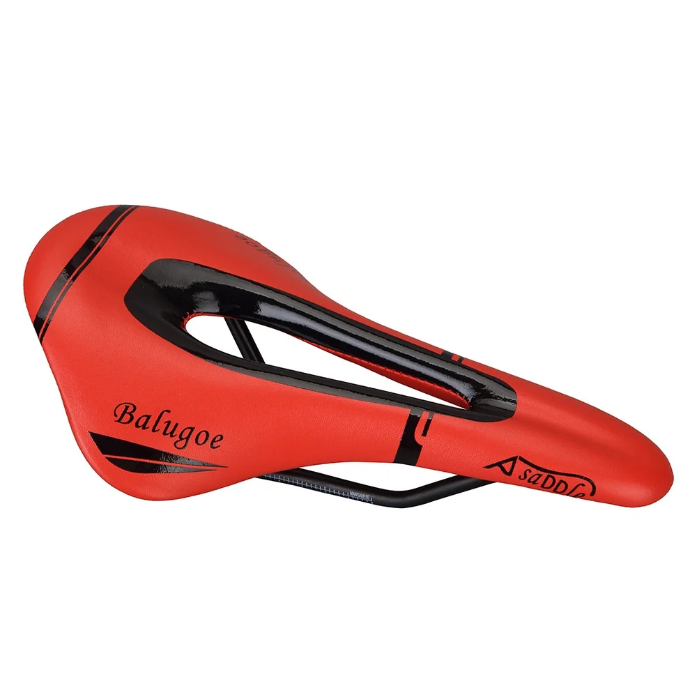 BALUGOE  Bicycle Saddle Seat MTB Road/Mountain Bike Cushion Black/White/Red