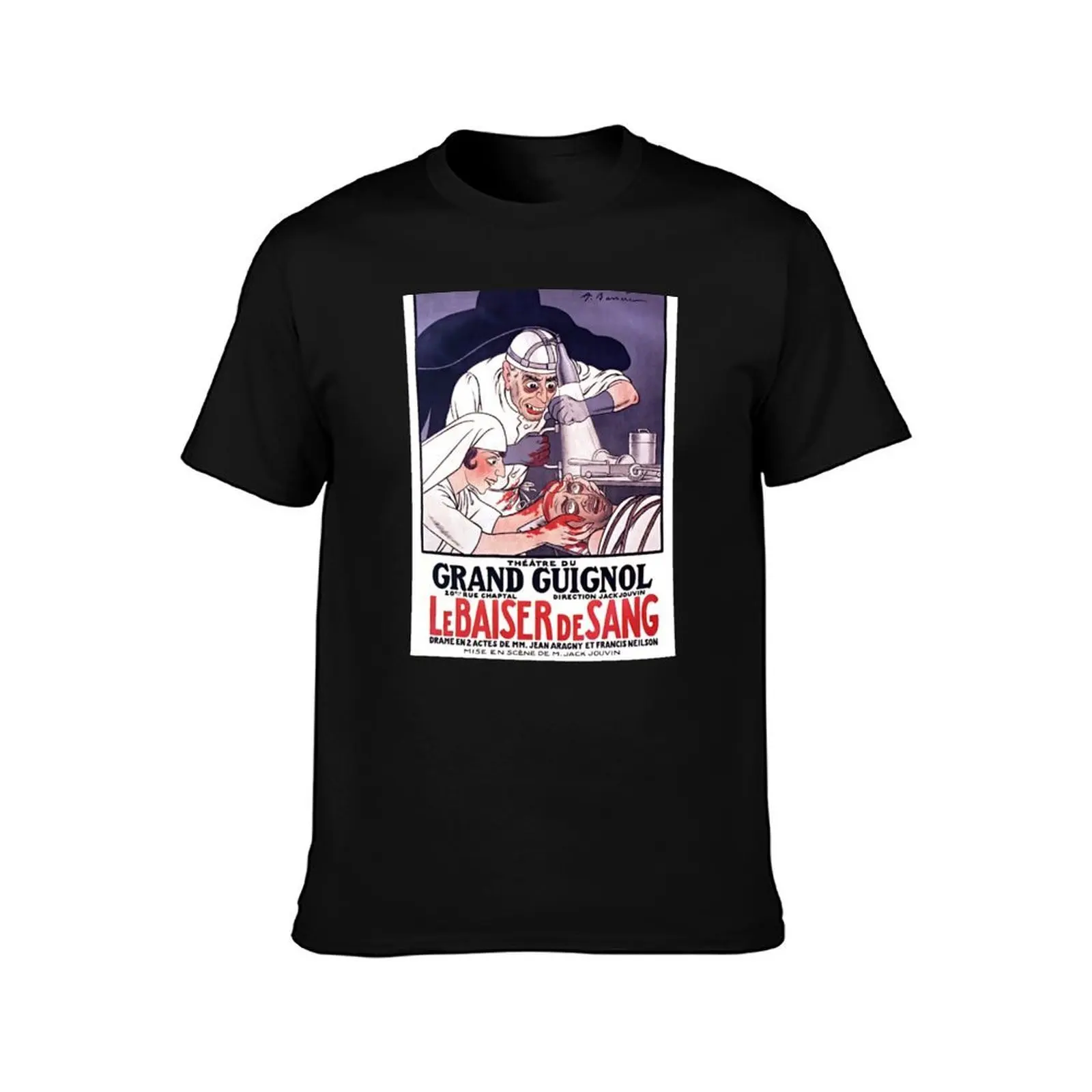 Théatre du Grand Guignol de Paris. Le Baiser de Sang T-Shirt Independence Day Short Sleeve T-Shirt