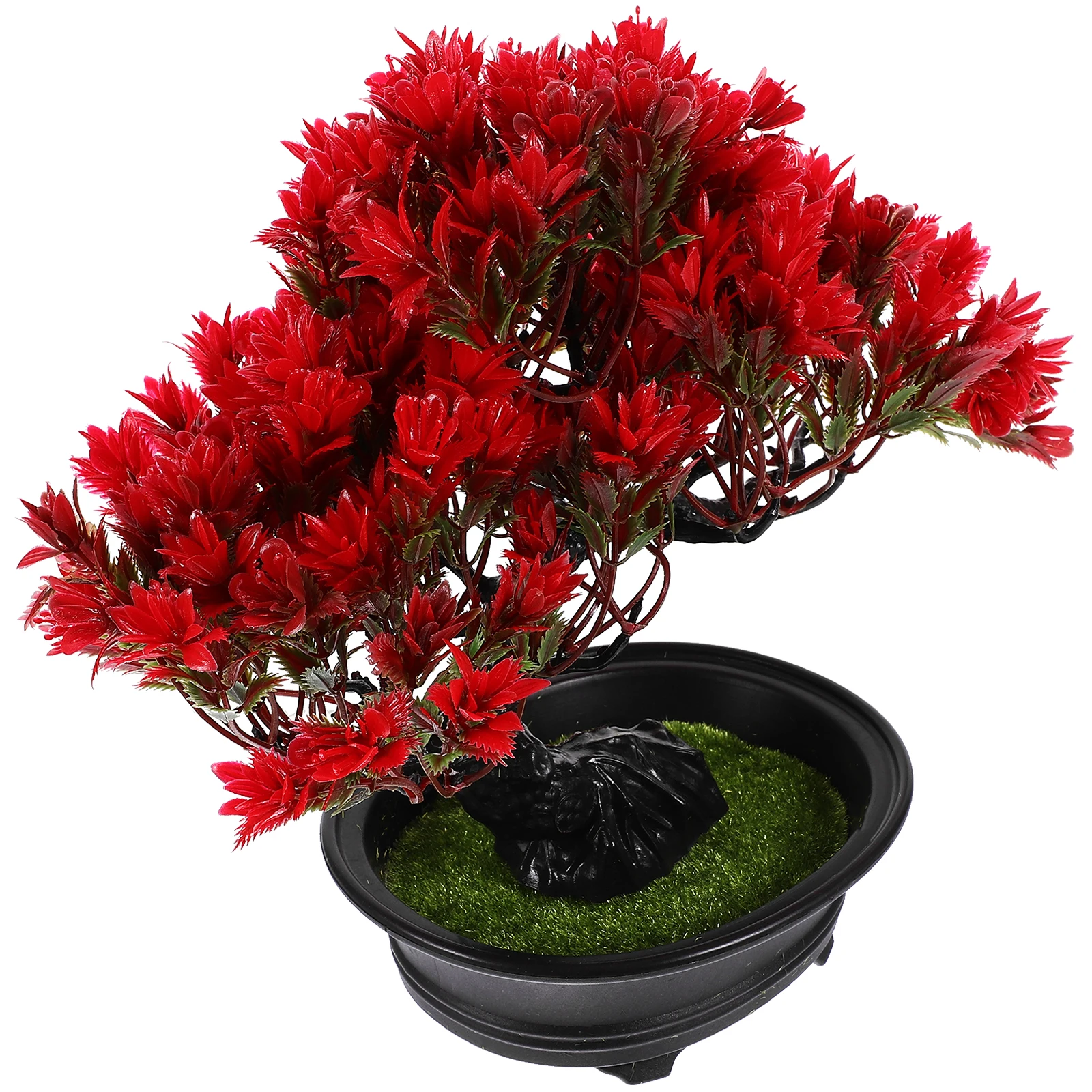 

Artificial Bonsai Tree Potted Plant Desktop Decor Mini Fake Guest Greeting Pine For Home Office Bedroom Fake Plants Indoor Small
