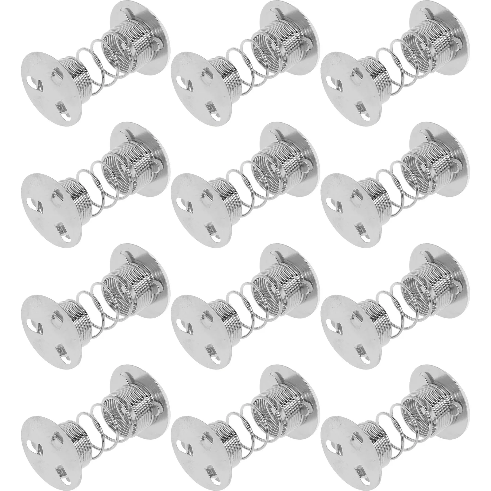 12Pcs Spring Base Metal Adhesive Sticky Multi Purpose Cat Clay Ornament Car Dashboard Shaking Head Swing Base