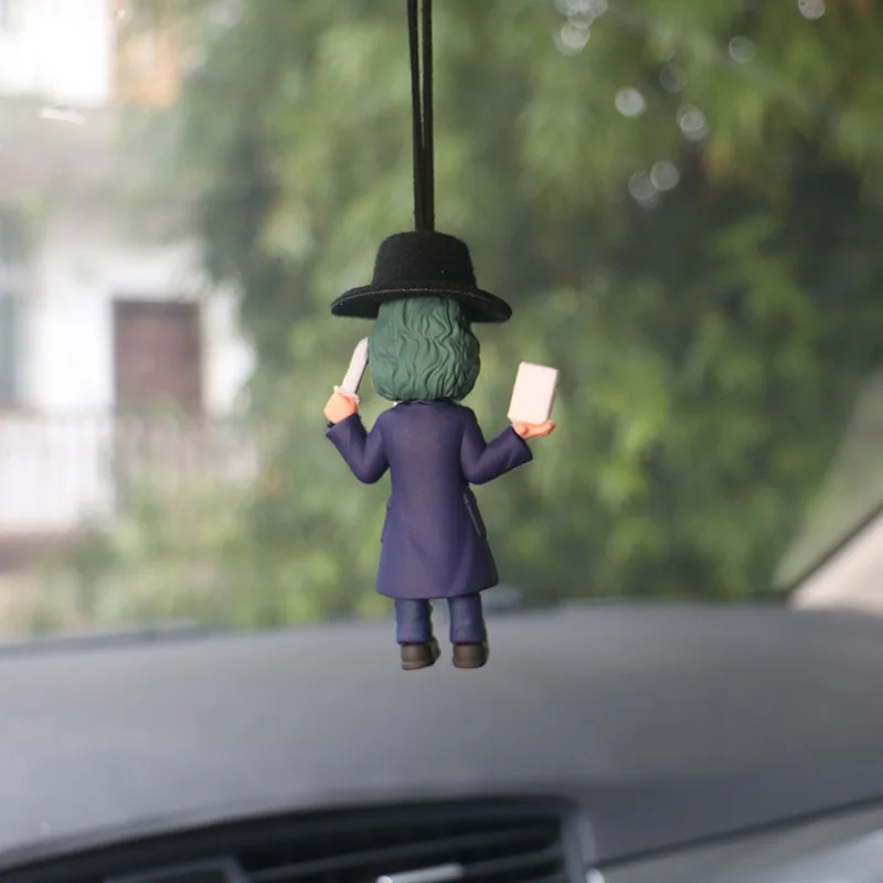 Królestwo Bestii Joker Przystojny Fajny Model Figurki Kreatywna Osobowość Samochodowy Wisiorek na Lusterko Wsteczne Dekoracja Samochodu Prezenty Hurt