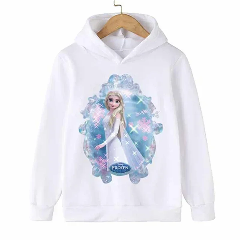 Kids Frozen Hooded Sweater Toddler Baby Boys Girls Clothes Elsa Hoodie Sweatshirt Tops Girl Autumn Winter Hoodies Coat Clothing