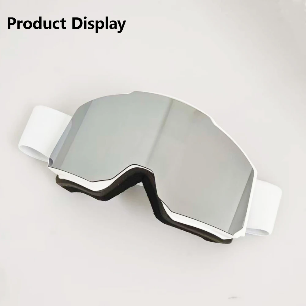 نظارات تزلج للجنسين للرياضات الشتوية، عدسات عالية الوضوح مقاومة للرياح والغبار، معدات عصرية للتزلج على الجبال على الجليد طوال اليوم