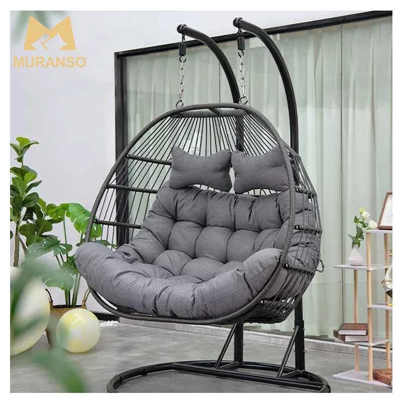 

Outdoor Furniture Patio Swings Balcony Egg Shape Swing Chair Indoor Courtyard Basket Seat Garden Swings Chair
