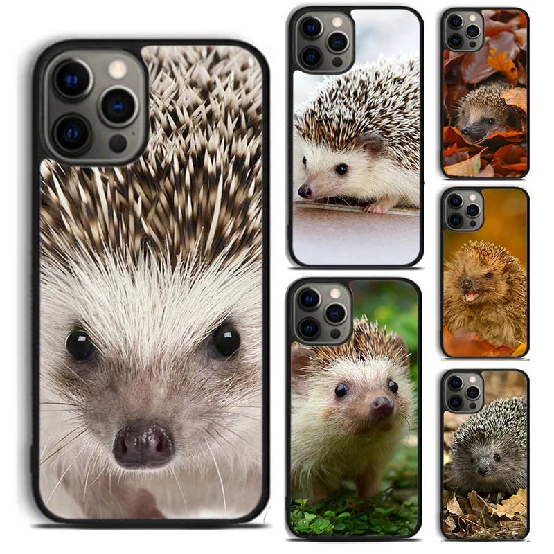 Animal cute hedgehog phone Case Cover For iPhone 16 15 14 Plus X XR XS apple 16 11 12 13 mini Pro Max coque