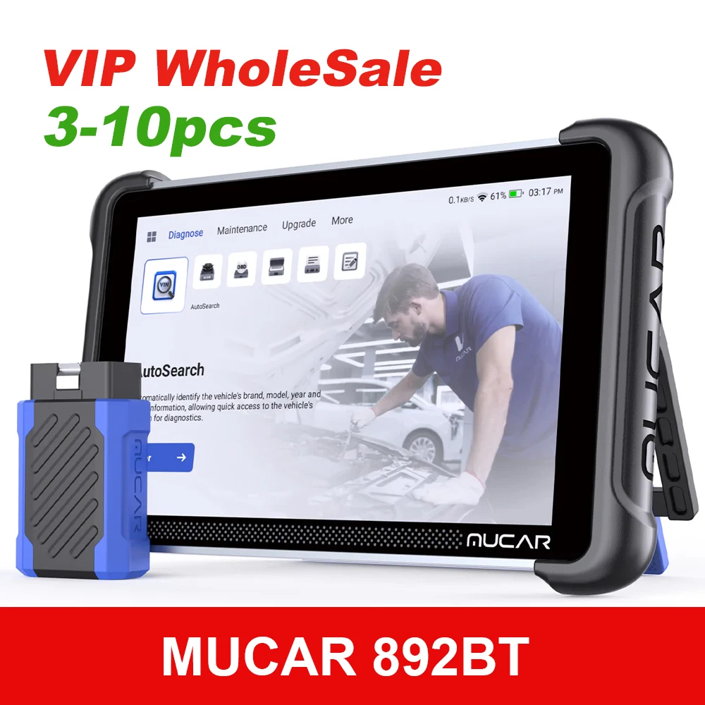 Wholesale 3pcs MUCAR 892BT OBD2 Scanner Full System Diagnostic Tools 35 Reset Lifetime Free Update BI-Direction DOIP CANFD