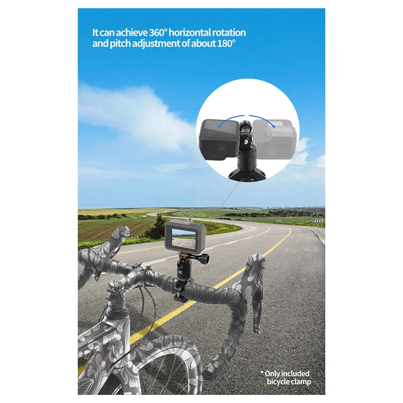 AED6-For Gopro12 كاميرات 360 °   دوران سريع التفكيك المعادن المقود الأنابيب المشبك التثبيت السريع شرائح تثبيت سهلة Insta