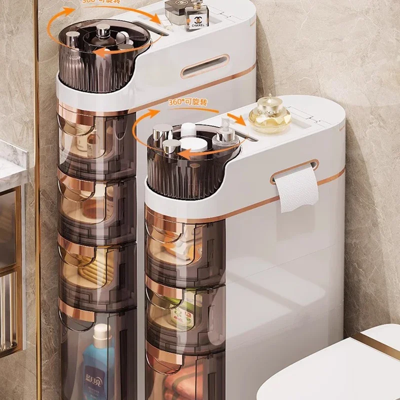 

Luxury Acrylic Bathroom Cabinet Perfume Kitchen Organizer Storage Cupboard White Paper Modern Archivadores Trendy Furniture
