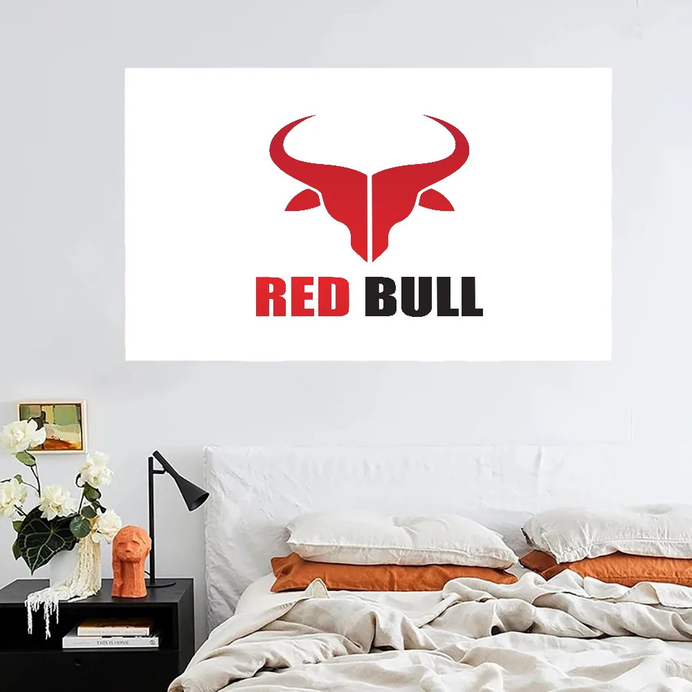 R-red Bull Logo Custom Flag to Hang Home Decoration Outdoor Decorations Decorative Flags for Rooms Flags and Banners Decor Car