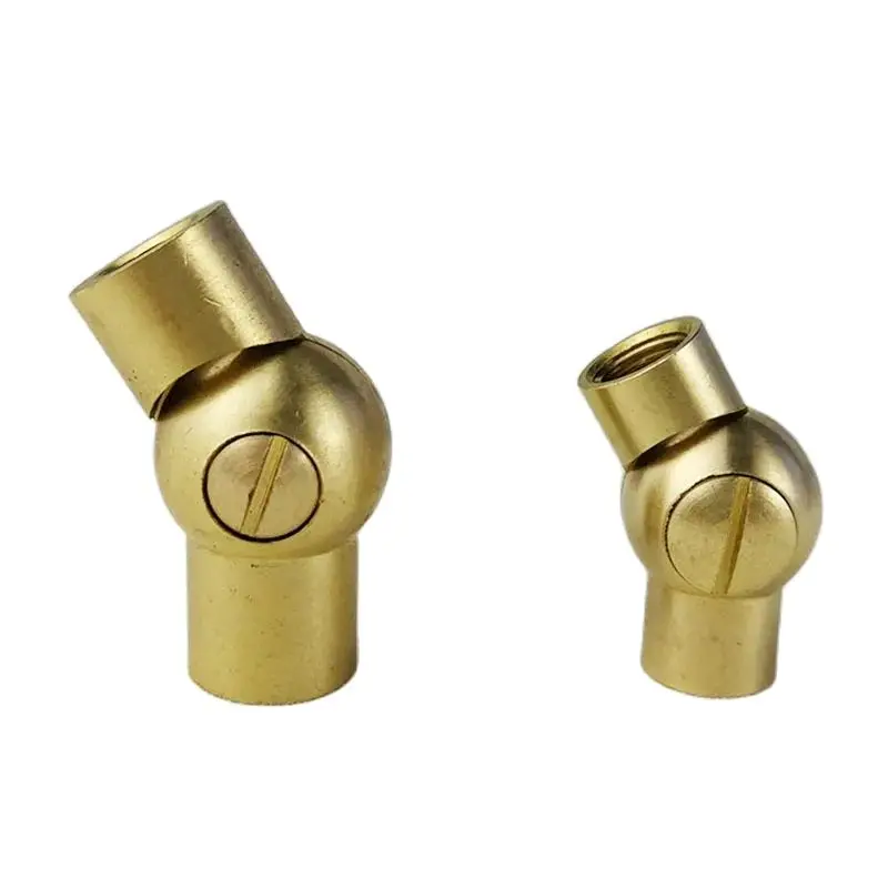 

2 шт. M10 латунный универсальный шарнир с внутренней резьбой - для регулировки настенной/настольной лампы (античная медная отделка)